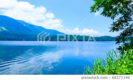Shinshu: Aoki Lake in summer 68171140