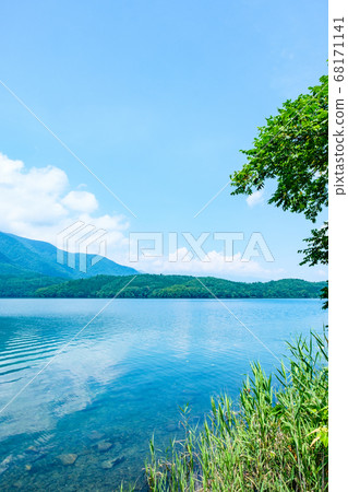 Shinshu: Aoki Lake in summer Shinshu: Aoki Lake in summer 68171141