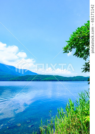 Shinshu: Aoki Lake in summer Shinshu: Aoki Lake in summer 68171142