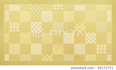 Golden checkered frame 68172731