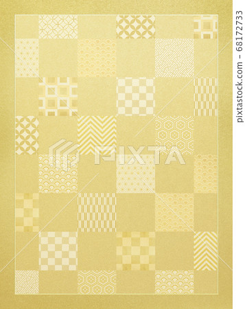 Golden checkered frame 68172733