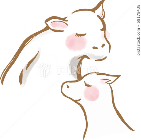 Illustration of a New Year's card for the year 2021 Illustration of a New Year's card for the year 2021 68178438