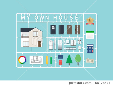 夢想我的家庭插圖素材 夢想我的家庭插圖素材 68178574