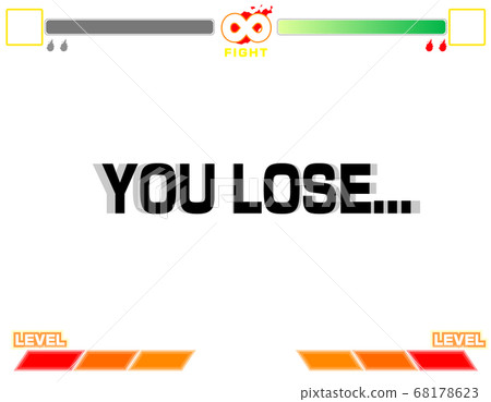 Fictional fighting game style wallpaper frame background material with face frame defeated 68178623