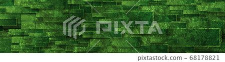 Dark green grunge geometric abstract banner design 68178821
