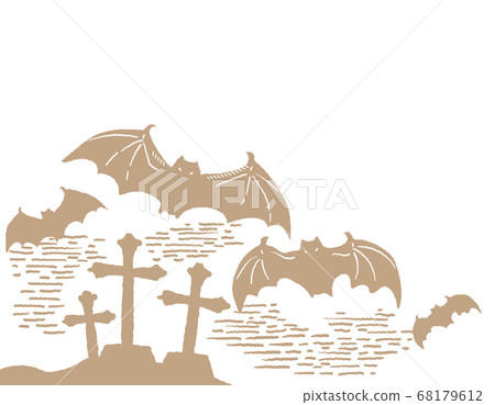 Halloween, retro style illustration background material. Vector illustration. Halloween, retro style illustration background material. Vector illustration. 68179612