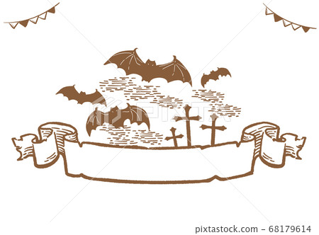 Halloween, retro style illustration material. Vector illustration. Halloween, retro style illustration material. Vector illustration. 68179614