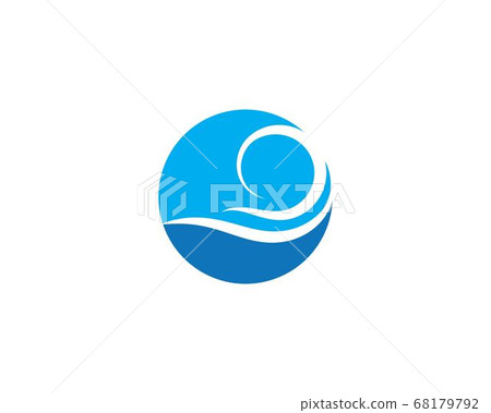 Water Wave symbol and icon Logo Template 68179792