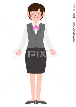 接待員女人擺姿勢 接待員女人擺姿勢 68180422