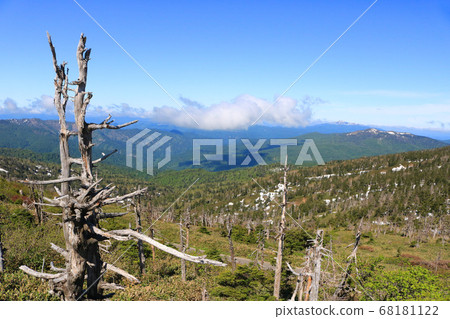 View from the Hachimantai summit parking lot observatory 68181122