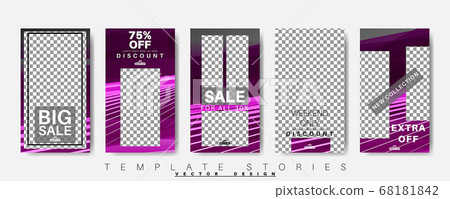 Editable Stories background template. Vector Editable Stories background template. Vector 68181842