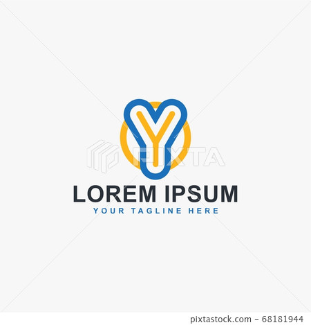 Letter Y logo design vector. Monogram Y type logo. Letter Y logo design vector. Monogram Y type logo. 68181944