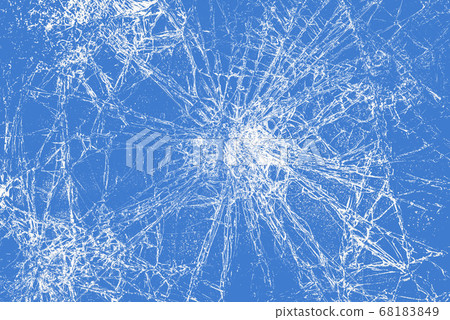 Cracks on glass texture broken glass transparent 68183849