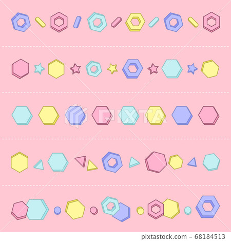 Hexagon pattern vector illustration 68184513