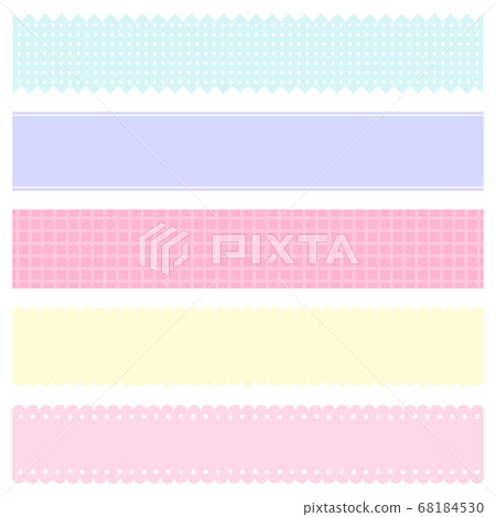 Pastel tone masking tape vector illustration - Stock Illustration ...