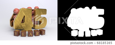 Golden number forty-five years celebration Golden number forty-five years celebration 68185165