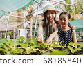 Big sister takjing her little sister travel in 68185840