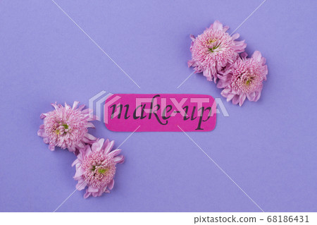 Word layout and beautiful flowers heads. Word layout and beautiful flowers heads. 68186431