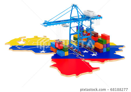 Freight Shipping in Venezuela concept Freight Shipping in Venezuela concept 68188277