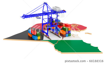 Freight Shipping in Kuwait concept Freight Shipping in Kuwait concept 68188316