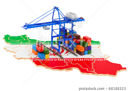 Freight Shipping in Iran concept Freight Shipping in Iran concept 68188323