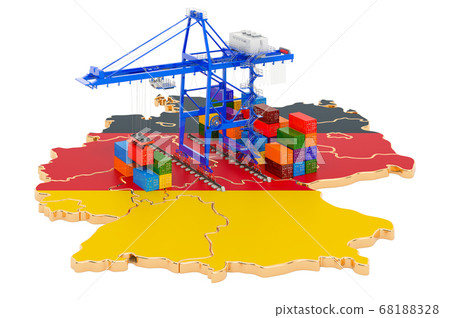 Freight Shipping in Germany concept 68188328