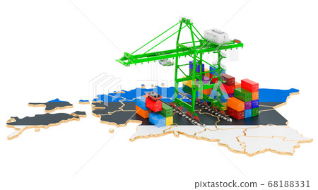 Freight Shipping in Estonia concept Freight Shipping in Estonia concept 68188331