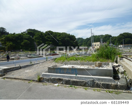 Great East Japan Earthquake Miyako landscape 68189449
