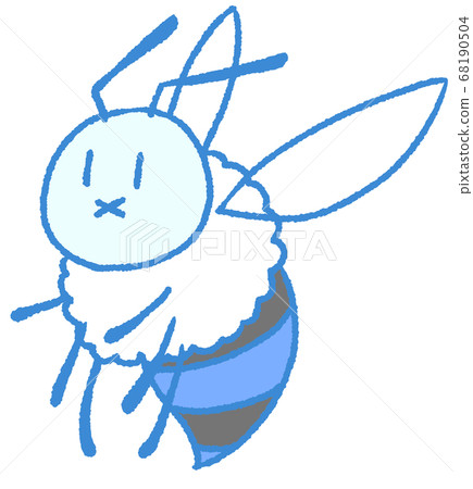 飛行的粉彩蜜蜂（藍色） 68190504