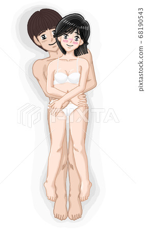 Yuki hugging young male and female illustration 06 68190543