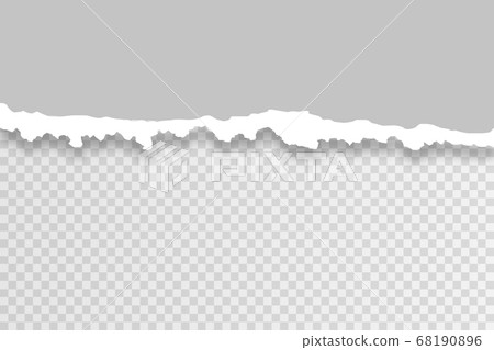 white ripped paper - Stock Illustration [68190896] - PIXTA