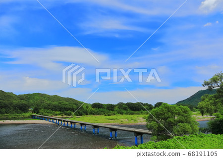 [高知縣]仲夏佐田沉降橋（四萬十川） 68191105