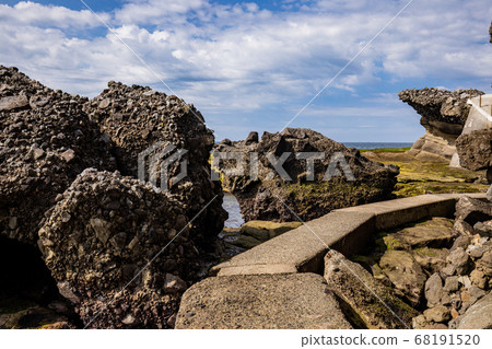 (Shizuoka Prefecture) Senjojiki, submarine debris flow, Ebisu Island, Izu Peninsula Geopark (Shizuoka Prefecture) Senjojiki, submarine debris flow, Ebisu Island, Izu Peninsula Geopark 68191520