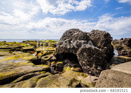 (Shizuoka Prefecture) Senjojiki, submarine debris flow, Ebisu Island, Izu Peninsula Geopark 68191521