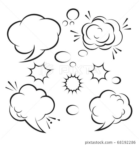 Cloud Comic Book Design Element Vector - Stock Illustration [68192286 ...