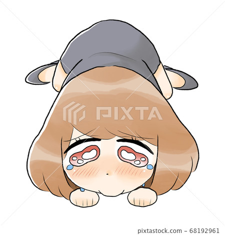 A woman who collapses in a suit 68192961