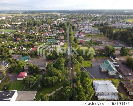 Volosovo, Leningrad Region, Russia. Aerial photo 68193485