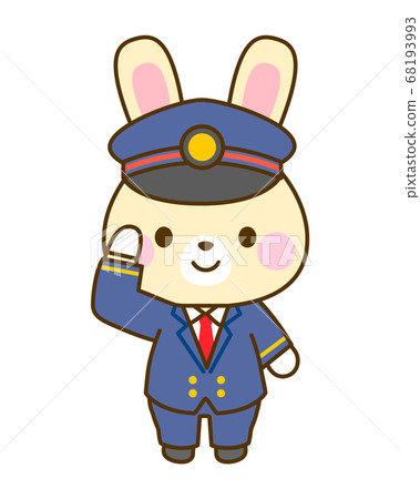 車站工作人員的插圖 68193993