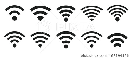 Wifi icon set 68194396