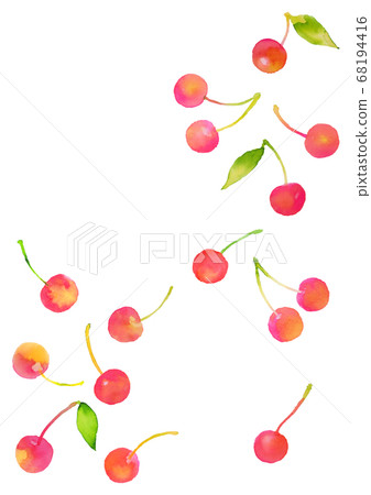 Cherry watercolor 68194416