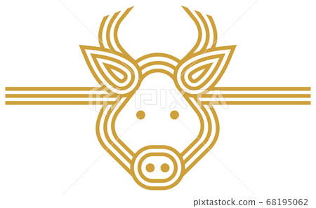 2021年（靈和三年）新年賀卡材料水木插圖/牛臉 68195062