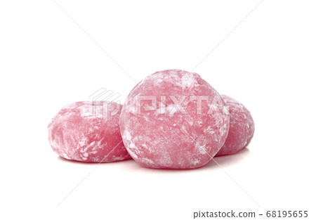 Daifuku mochi Japanese dessert on white background 68195655