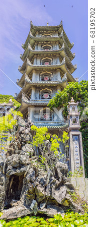 Non Nuoc Pagoda at the marble mountains in Danang city in Vietnam Non Nuoc Pagoda at the marble mountains in Danang city in Vietnam 68195702