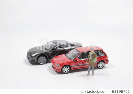 a figure Man As Gangster, with the sport car a figure Man As Gangster, with the sport car 68196701