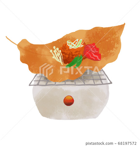 Magnolia miso watercolor style illustration 68197572