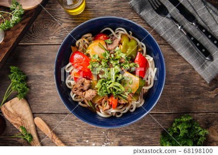 Asian uyghur cuisine dish guiru laghman noodles 68198100