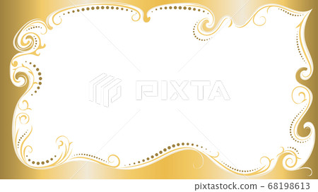 Frame with swirls and floral 68198613