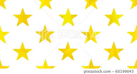 水彩星星圖案無縫 水彩星星圖案無縫 68199043