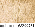 Background of old crumpled colored parchment paper 68200531