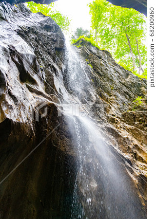 Sigmund Thun Gorge. Cascade valley of wild Kapruner Ache near Kaprun, Austria Sigmund Thun Gorge. Cascade valley of wild Kapruner Ache near Kaprun, Austria 68200960